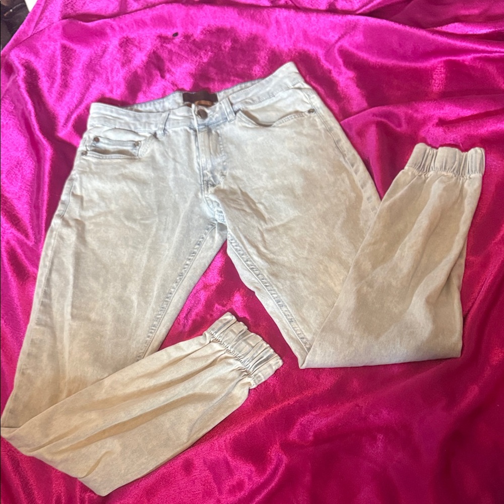 Tainted denim size 28 Light Gray Women's Jogger Jeans